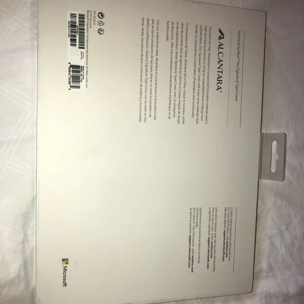 Microsoft surface pro - alcantara - signature type cover